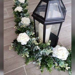 8 pack | Thick Boxwood Eucalyptus Garland Artificial Vines Greenery 48 Feet